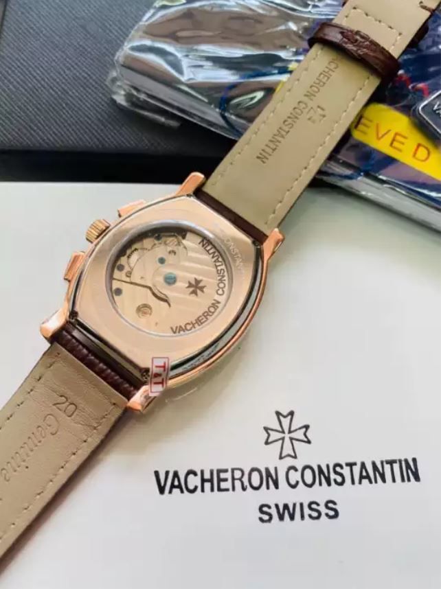 Đồng hồ nam Vacheron Constantin cơ Automatic size 38mm Nâu + Thẻ Bảo Hành