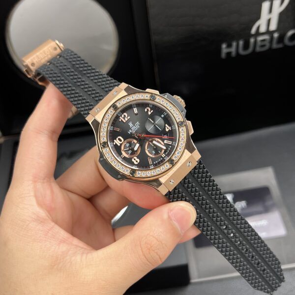 Đồng hồ Hublot nam Big Bang Chronograph đính đá Swarovski 44mm - patek seiko omega rado hublot orient rolex patek philippe longine