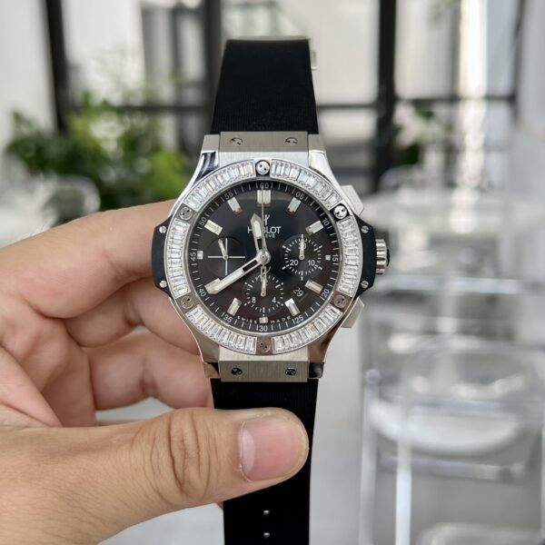 Đồng hồ Hublot nam Big Bang dây cao su màu đen 44mm - patek seiko omega rado hublot orient rolex patek philippe longine