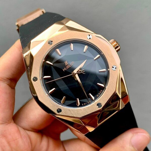 Đồng hồ Hublot Orlinski nam màu Rose Gold cao cấp 42mm - patek seiko omega rado hublot orient rolex patek philippe longine