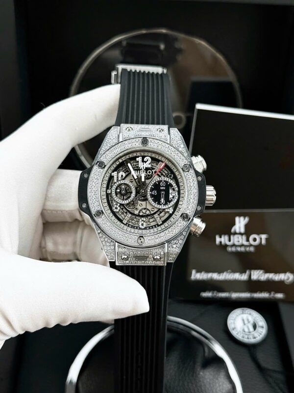 Đồng hồ Hublot Big Bang nam đính đá Swarovski cao cấp 44mm - patek seiko omega rado hublot orient rolex patek philippe longine