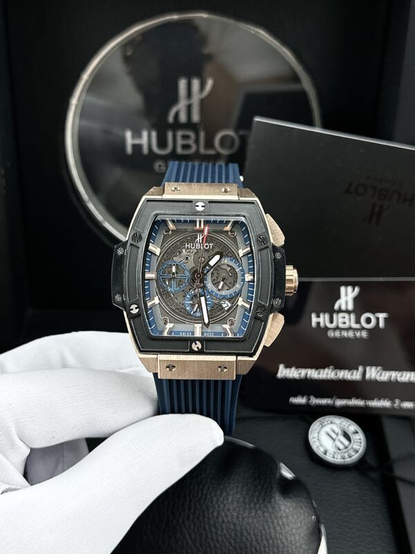 Đồng hồ Hublot Senna Champion 88  màu xanh nam dây cao su giá rẻ 43x45mm - patek seiko omega rado hublot orient rolex patek philippe longine sk