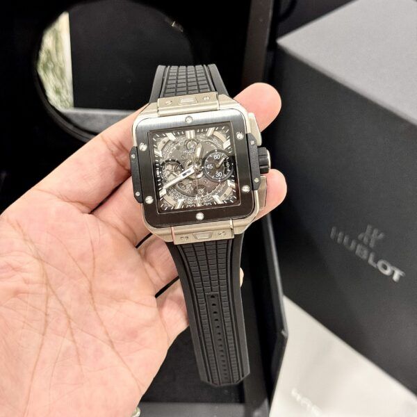 Đồng hồ Hublot Square Bang Unico Titanium Ceramic nhà máy BBF 42mm - patek seiko omega rado hublot orient rolex patek philippe longine