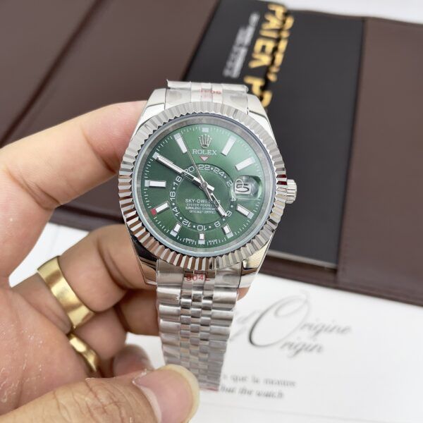 Đồng hồ Rolex Sky-Dweller Oyter Perpeatual nam mặt xanh Green giá rẻ 40mm - patek seiko omega rado hublot orient sk rolex patek philippe longine 