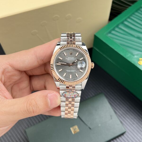 Đồng hồ Rolex nam Chế Tác DateJust 126231 mặt xếp gạch nhà máy Clean 41mm - patek seiko omega rado hublot orient sk rolex patek philippe longine 