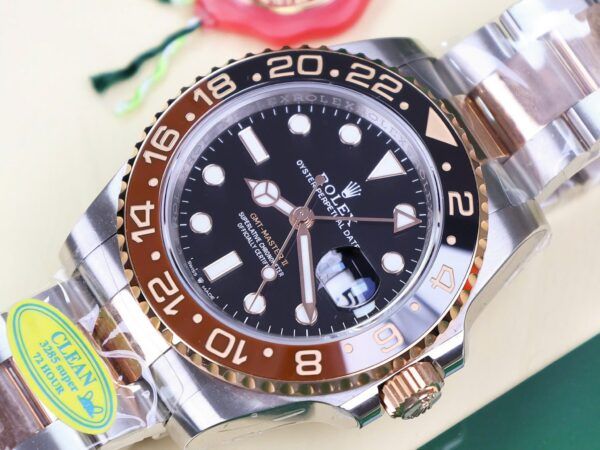 Đồng hồ Rolex chế tác GMT Master II Root beer nhà máy Clean 40mm - patek seiko omega rado hublot orient sk rolex patek philippe longine 