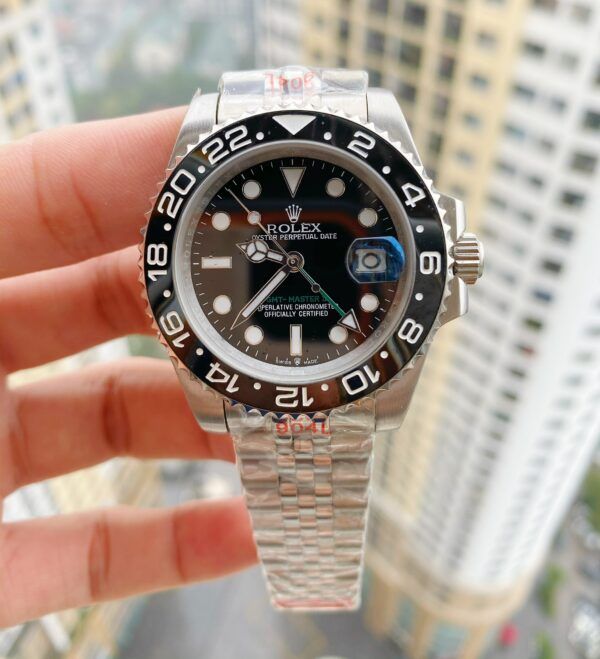 Đồng hồ Rolex GMT-Master ll nam mặt đen giá rẻ 40mm - patek seiko omega rado hublot sk orient rolex patek philippe longine