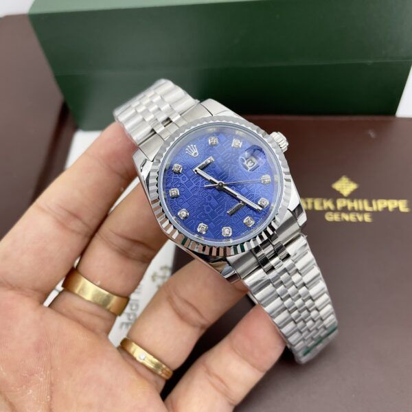 Đồng hồ Rolex DateJust nam mặt vi tính màu xanh 41mm - patek seiko omega rado sk hublot orient rolex patek philippe longine