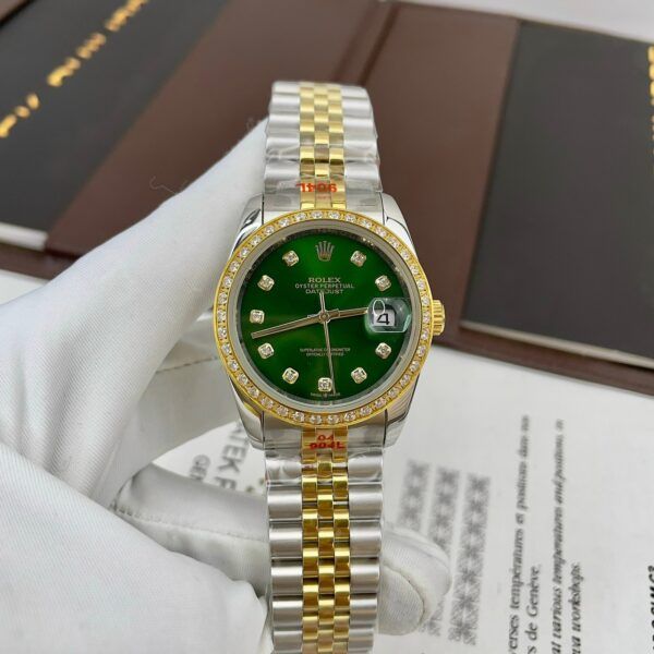 Đồng hồ Rolex DateJust nam mặt xanh lá 41mm - patek seiko omega rado sk hublot orient rolex patek philippe longine