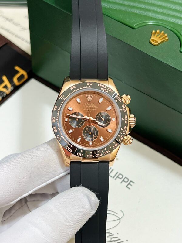 Đồng hồ Rolex Daytona nam dây cao su máy cơ Nhật 40mm - patek seiko omega rado sk hublot orient rolex patek philippe longine