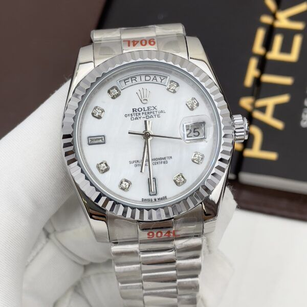 Đồng hồ nam Rolex Day-Date mặt khảm trai 40mm - patek seiko omega rado sk hublot orient rolex patek philippe longine