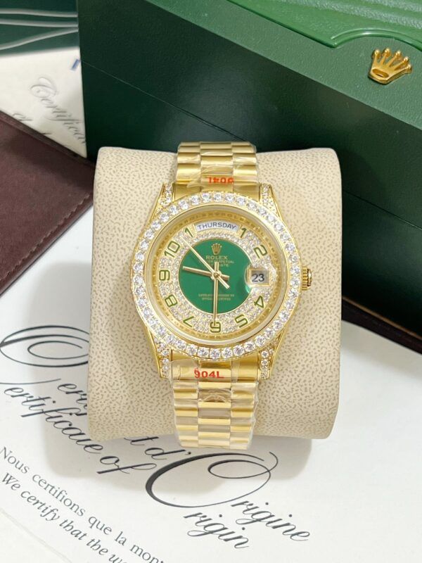 Đồng hồ Rolex Day-Date nam đính đá 38mm - patek seiko omega rado sk hublot orient rolex patek philippe longine