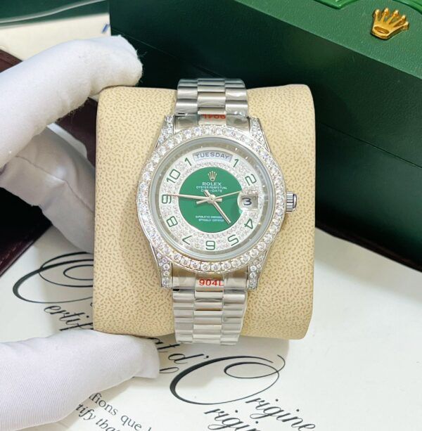 Đồng hồ Rolex Day-Date cọc số học trò Cao Cấp 38mm - patek seiko omega rado sk hublot orient rolex patek philippe longine