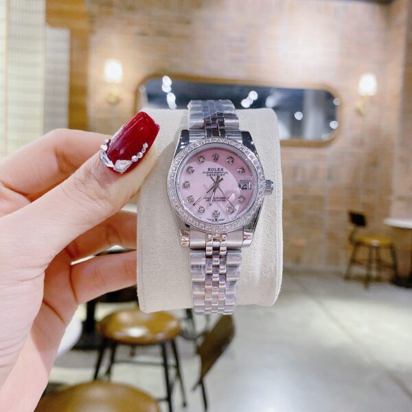 Đồng hồ Rolex DateJust nữ khảm xà cừ hồng máy cơ Nhật 31mm - patek seiko omega rado sk hublot orient rolex patek philippe longine