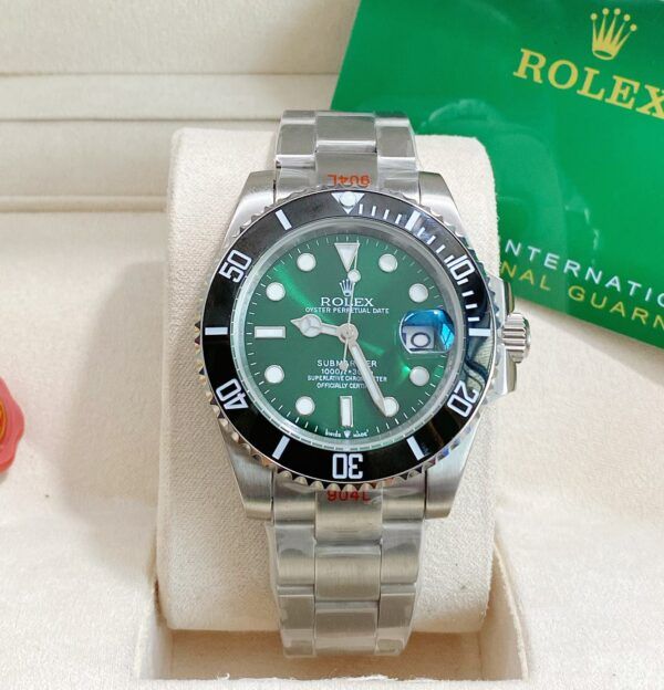 Đồng hồ Rolex Submariner cọc số da quang giá rẻ 40mm - patek seiko omega rado sk hublot orient rolex patek philippe longine