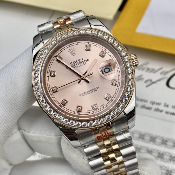 Đồng hồ Rolex DateJust nam đính đá 41mm - patek seiko omega rado sk hublot orient rolex patek philippe longine