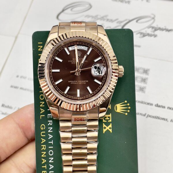 Đồng hồ Rolex Day-Date nam cọc số dạ quang 40mm - patek seiko omega rado sk hublot orient rolex patek philippe longine