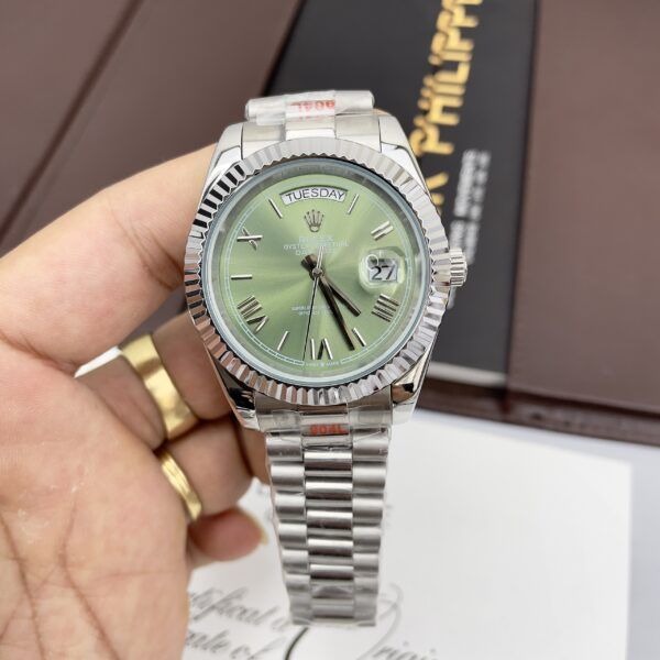 Đồng hồ Rolex Day-Date nam cọc số la mã 40mm - patek seiko omega rado sk hublot orient rolex patek philippe longine