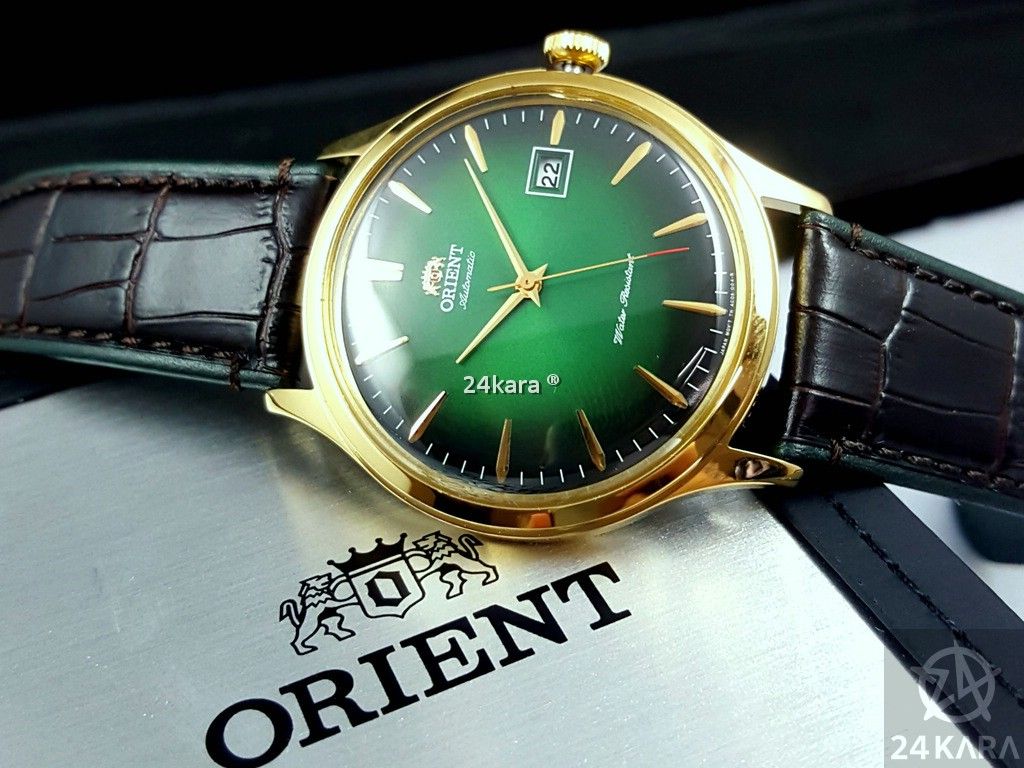 Đồng Hồ Orient Bambino Số Cọc Automatic Xanh Lá - patek seiko omega rado hublot orient rolex patek philippe longine