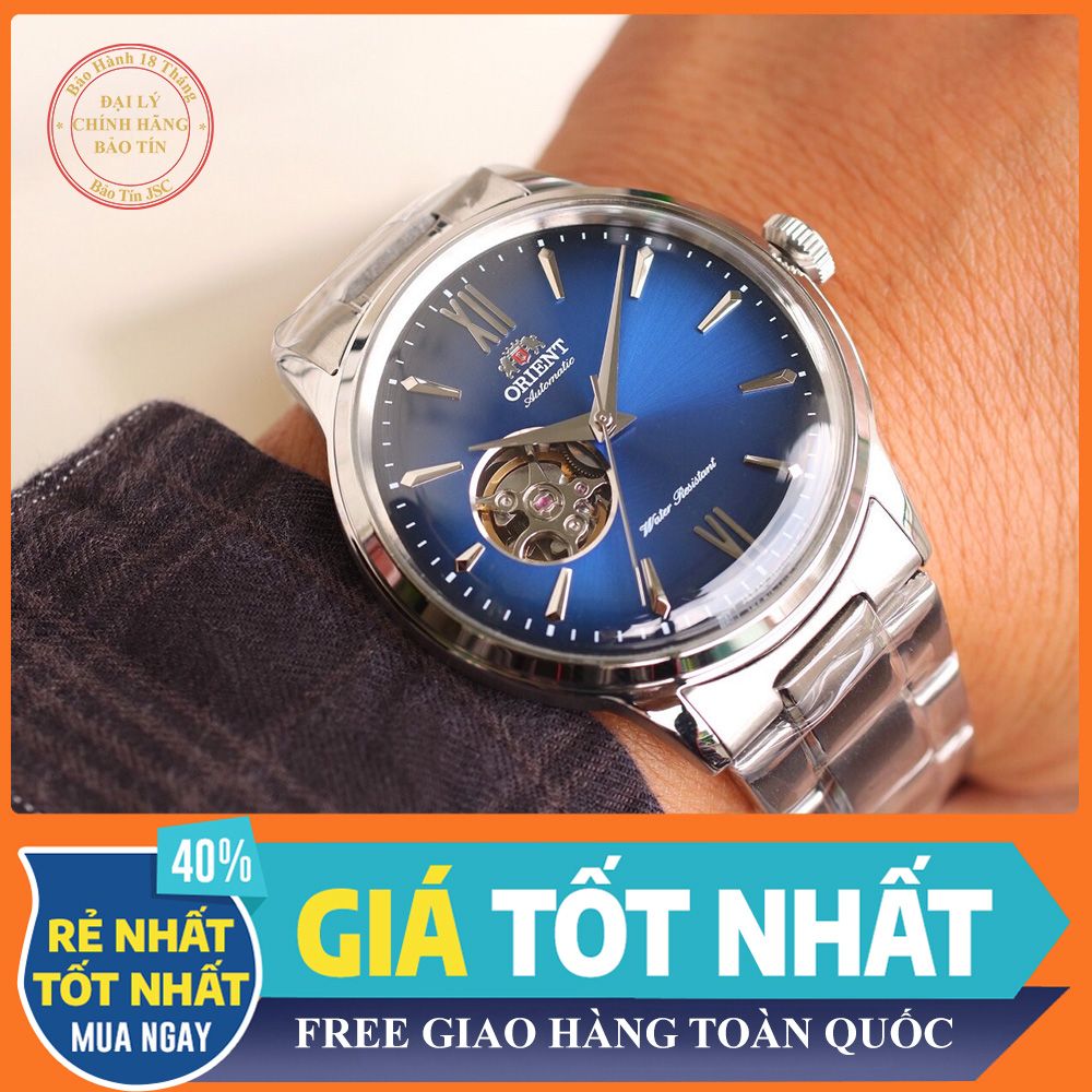 Đồng Hồ Nam Orient Automatic Lộ Tim Dây Kim Loại - patek seiko omega rado hublot orient rolex patek philippe longine