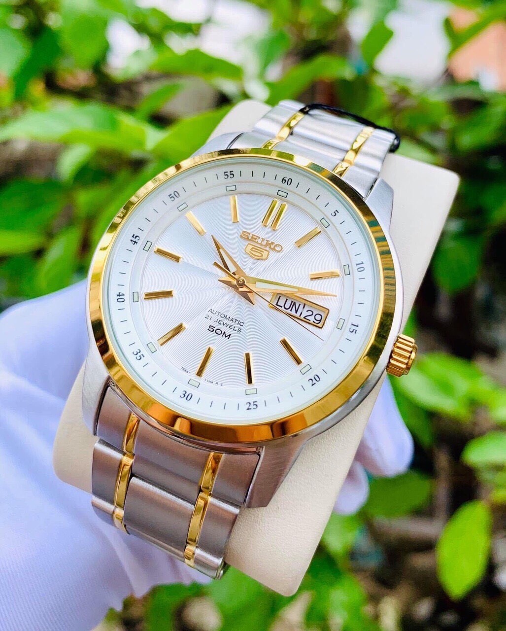 Đồng Hồ Seiko 21 Jewels Dây Demi Lịch Lãm